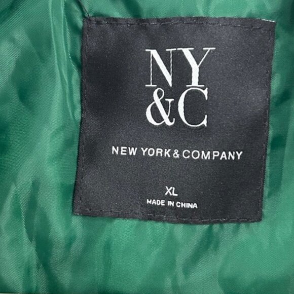 0416 NY&C Green Puffer Vest Quilted Zip-Up Sleeveless Jacket • Winter Layering - Picture 10 of 10